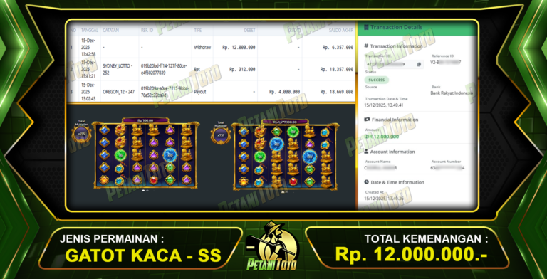 BUKTI JP SLOT PETANITOTO