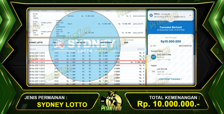 BUKTI DIBAYAR TUNTAS PETANITOTO
