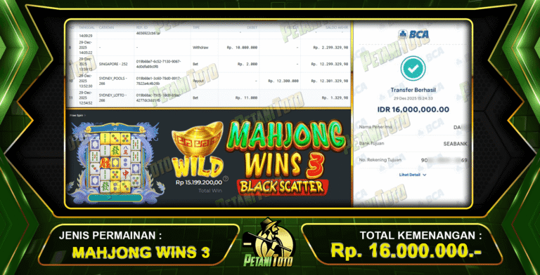 MAHJONG WAYS 3 CUAN