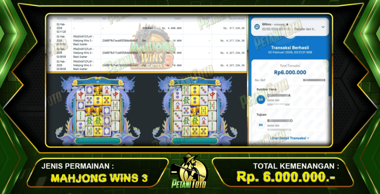 SELALU BERHASIL MAHJONG PETANITOTO