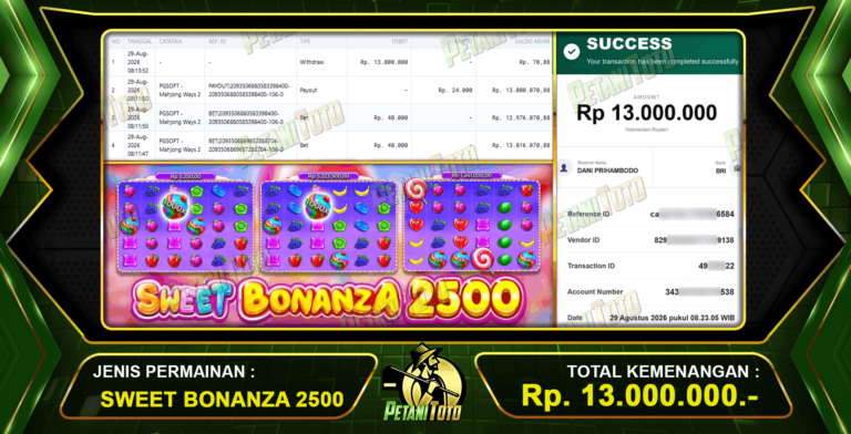 PERKALIAN BESAR BONANZA 2500